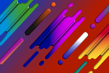 Abstract 3D colourful of the Drop of water shaped pattern gradient blue and red background Use for internet website Illustration