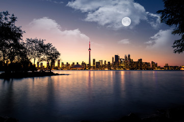 Fototapeta na wymiar Toronto Skyline in Downtown Toronto