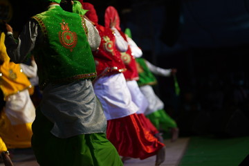 Fototapeta premium carnival dancers in the street