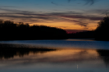 Sunset on the Missouri River