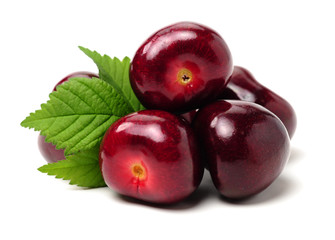 Cherry isolated on white background