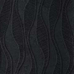 Tapeten Nahtlose Textur aus schwarzem Metall mit einem Reliefmuster auf dem Hintergrund, 3D-Darstellung © Jojo textures