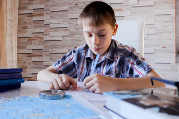 Online distance learning at home, social during quarantine, self-isolation, online education...