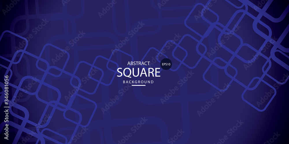 Poster blue abstract geometric square pattern background