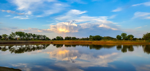 Severe Storm Reflecting in the Water