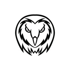 Fototapeta premium Owl head vector mascot design