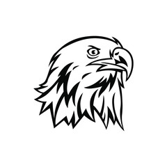Eagle head vector mascot design