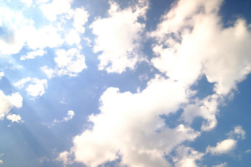 blue sky with clouds