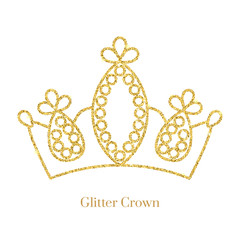 Glitter Crown  Vector
