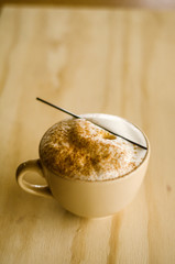 Capuchino montado 