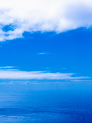 空撮 青空と太平洋