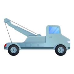 Breakdown tow truck icon. Cartoon of breakdown tow truck vector icon for web design isolated on white background