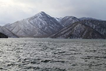 真冬の中禅寺湖