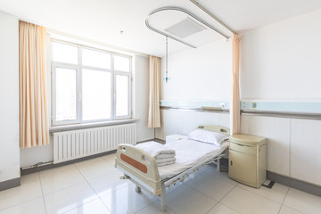 Interior of modern hospital room