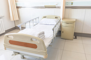 Interior of modern hospital room
