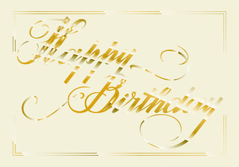 Vector hand drawn calligraphy lettering 