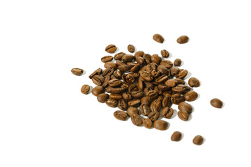 coffee beans on white background