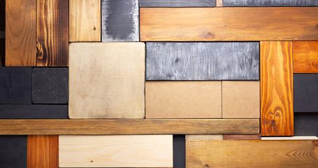 Naklejka na ściany i meble wooden plank wall or table board as background