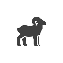 Goat farm animal line icon. linear style sign for mobile concept and web design. Livestock, goat side view outline vector icon. Symbol, logo illustration. Vector graphics