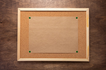 cork board and memory paper
