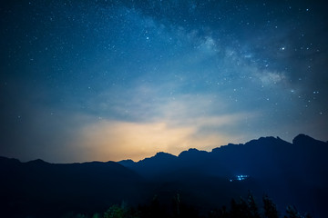 sunrise over the mountains