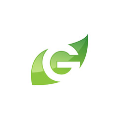 Green letter G eco logo