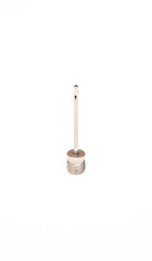 Bicycle pump needle on white background