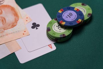 Casino Black Jack table