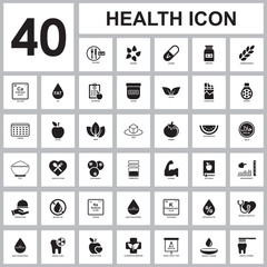 HEALTH ICON , MEDICAL ICON VECTOR