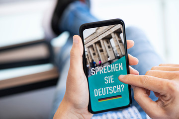 text do you speak German in German in a smartphone