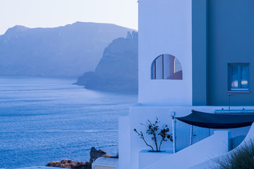 Traditional cave architecture of Santorini island, Greece