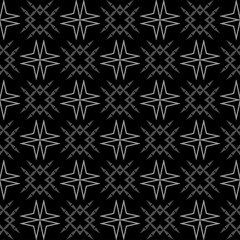 Naklejka na ściany i meble seamless geometric background wallpaper dark black