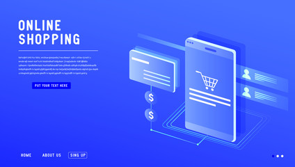 Effective template technology data, mining server farm room and smart digital devices such as phone ,computer, data, data processing vector illustration.