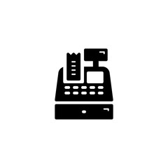 cash register machine glyph icon