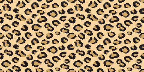 Leopard background. Seamless pattern.Vector.
豹柄パターン