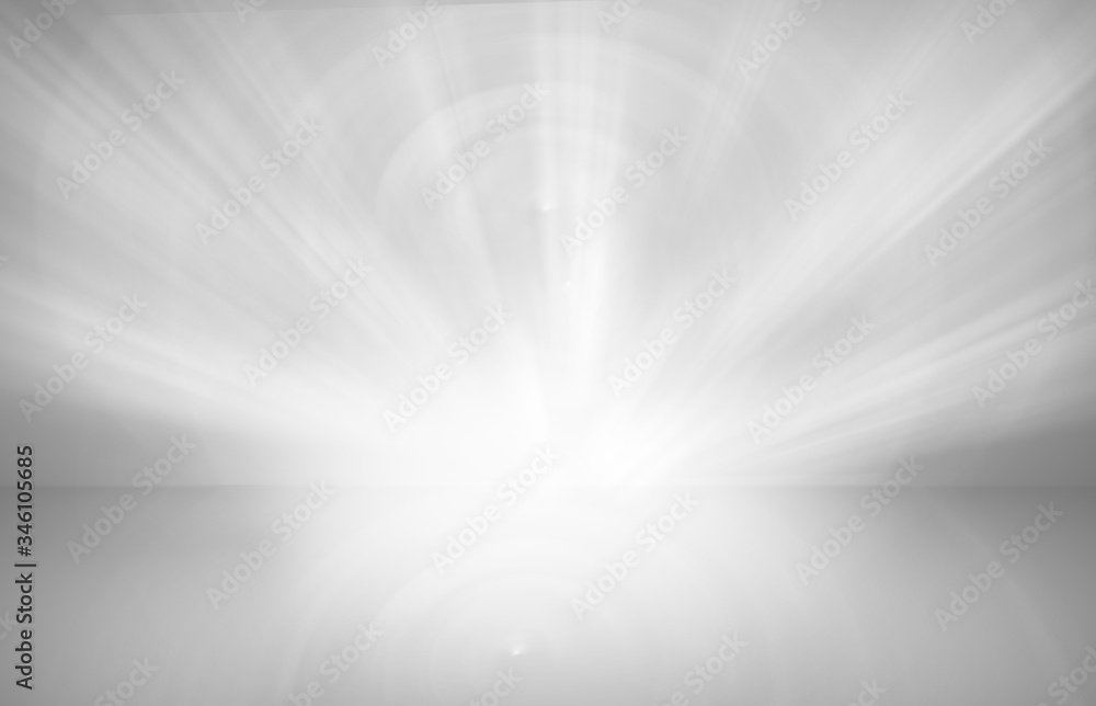 Poster Abstract gray studio gradient wall and floor background in empty room with light