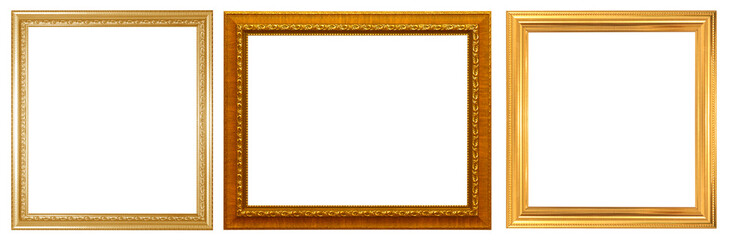 Golden picture frame