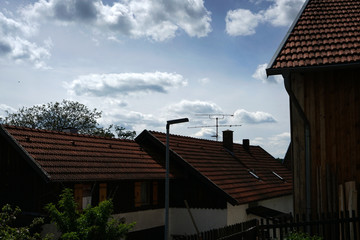 Old residential building in rural still in Bavaria