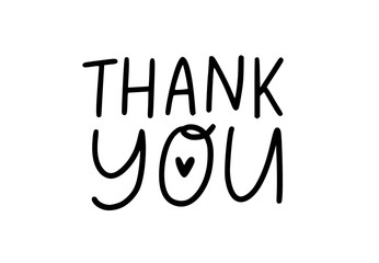 THANK YOU CARD. Vector text. Give thanks. Graphic design print greeting card for Thanksgiving day. Hand drawn doodle lettering for healthcare heroes. Coronavirus. Gratitude quote for doctors, nurses