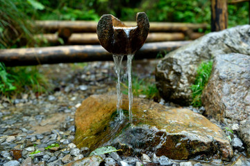 Fresh water from a natural source