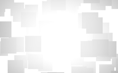 White abstract background. Misty backdrop with grey squares. 3D illustration