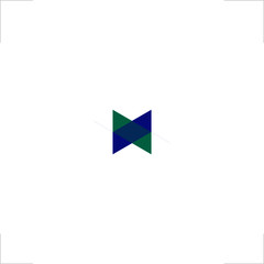  initial X letter logo geometric design