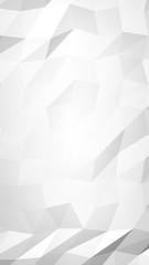 Fototapeta premium White abstract background. Lowpoly backdrop. Crumpled paper. 3D illustration