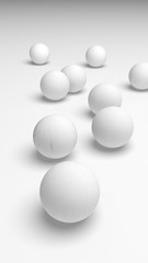 White abstract background. Lowpoly backdrop. Crumpled paper. 3D illustration