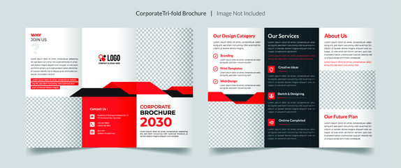 Corporate Tri fold brochure template