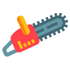 power saw black icon on white background