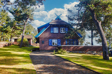 Summer Residence of Thomas Mann in Nida in Lithuania - obrazy, fototapety, plakaty