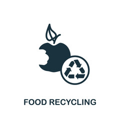 Food Recycling icon. Simple illustration from recycling collection. Creative Food Recycling icon for web design, templates, infographics and more