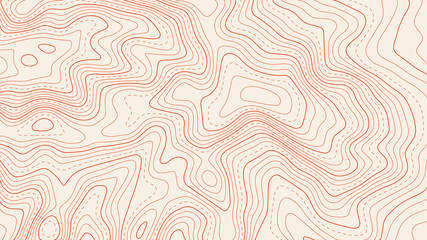 Topographic map lines background. Abstract vector illustration.