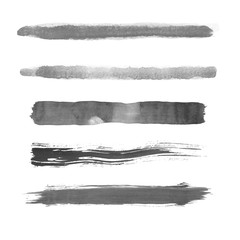 Pack of Vector Watercolor Brush Strokes